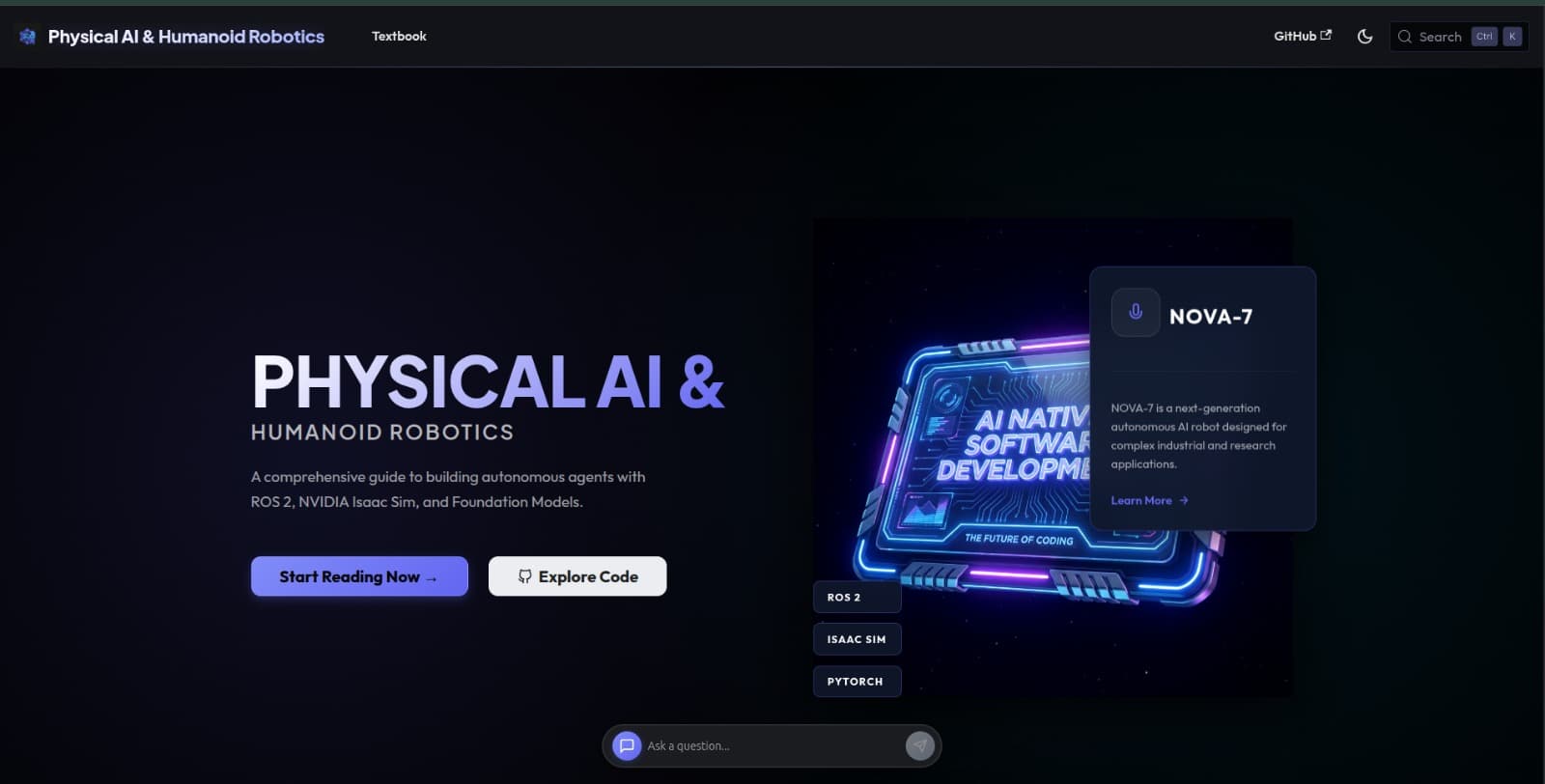 Physical AI & Humanoid Robotics Book